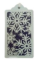 The Gift Wrap Company 4-Count Laser Luxe Gift Tags, Snowflake