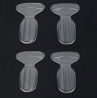 iPerson 2 Pairs Comfort Heel Pads Grips Liners Back Heel Cushion Insoles for High Heels Blisters Shoe Gel Inserts (Clear)