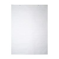 Pacon 9770 Chart Tablets w/Glued Top, Ruled, 24 x 32, White, 70 Sheets