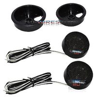 The Wires Zone TX400 1-1/2" 120 Watt Hard Balanced Dome Tweeter Car Audio Speaker (Pair)