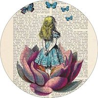 Alice in Wonderland Book Medicine Vitamin Pill Box