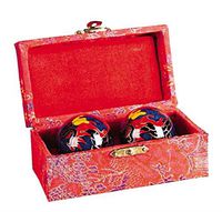 DRAGON DESIGN CHINESE HEALTH EXERCISE STRESS BAODING BALLS RELAXATION THERAPY