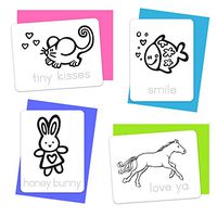 Color 'n Kids Valentine Love Notes - 12 Coloring Cards for Valentine's Day