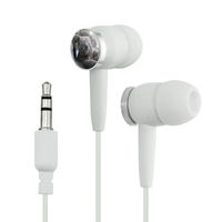 Koala Face Novelty in-Ear Earbud Headphones - White