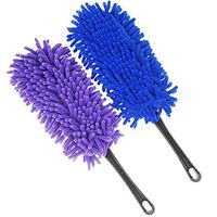 Sackorange Dash Duster - Microfiber Multipurpose Duster - Car and Home Interior Use - Professional Detailing Tool -Lint Free - Unbreakable Comfort Handle (Set of 2)