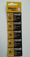 5pk Maxell SR516SW SR62 317 D317 Silver Oxide Watch Battery