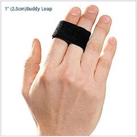 3-Point Products 3pp Buddy Loops for Jammed and Broken Fingers 1" wide Black (Pack of 5)