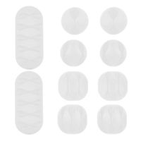 Cord Organizer - Espistmo Cable Organizer Cable Management 10 Pack Adhesive Cord Hooks Cord Holder Cable Clips for Wire Holder System Home Office Cubicle Car Nightstand Desk Accessories (White)
