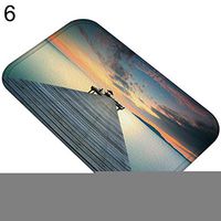 Super1798 Wooden Bridge Sea Living Room Hallway Door Mat Entrance Non-slip Water Absorption Rug-6#