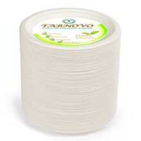 Paper Plates Heavy Duty 9 inches 200 Count Eco-friendly Disposable Dinner Plates Classic White (200 Count)