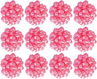 PMU Gift Bows Confetti, Large, Pink (12/Pkg) Pkg/1