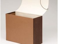 Smead TUFF Wallet with Flap and Cord Closure, 7" Expansion, Extra Wide Letter Size, Redrope, 5 per Box (71165)