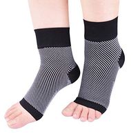 Plantar Fasciitis Socks,Ankle Brace Arch Support,Compression Foot Sleeves(1 Pair) Effectivly Relief Swelling, Achilles Tendonitis, Heel Spur&Joint Pain (L)