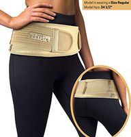 Sacroiliac Hip Belt for Women and Men That Alleviate Sciatic, Pelvic, Lower Back and Leg Pain, Stabilize SI Joint | Trochanter Belt | Anti-Slip and Pilling-Resistant (Nude, Plus)