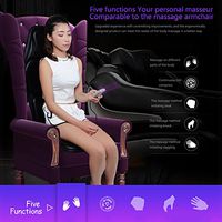 blue--net Car Massager Seat Cushion with Heat, 9 Groups of Heating Massage Pads Car Heated Massage Mats Multi-Function Cushions Seats for Car/Home/Office Chair