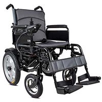 YOLANDEK Electric Wheelchair Elderly Disabled Car Elderly Intelligent Automatic Portable Scooter Multifunctional Folding, Motorized Wheelchair, Safer and More Stable