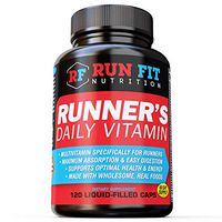 Runner's Daily Vitamin - Multivitamin - 2 Month Supply! - Endurance, Energy, Immune Support - Liquid Filled - Gentle On Your Stomach …