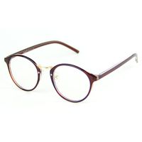 Cyxus Computer Blue Light Filter Vintage Retro Glasses, Anti Eye Strain Eyewear UV Headaches Lightweight Frame Eyeglasses TR90 (8065T29,Tea Brown)