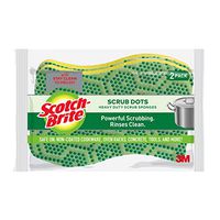 Scotch-Brite Scrub Dots Heavy Duty Scrub Sponge, Powerful Scrubbing. Rinses Clean, 24 Scrub Sponges