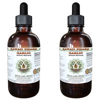 Garlic Alcohol-Free Liquid Extract, Organic Garlic (Allium sativum) Dried Powder Glycerite 2x4 oz