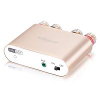 Nobsound NS-10G PRO 100W Bluetooth 5.0 Power Amplifier 2.0 Channel Stereo Audio Amp Wireless Receiver Hi-Fi DSP Home Speaker (Gold)