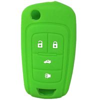 New Green 4 Buttons Key Cover for Flip Folding Key Case Cover Silicone cover for 2010 2011 2012 2013 2014 Chevrolet Camaro