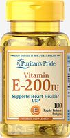 Puritan's Pride Vitamin E-200 IU-100 Softgels