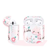 Airpods case for Girls Children,Sunvy Cute Cartoon Case Clear Skin Shockproof for Airpods 1/2 Case (C)