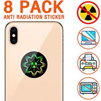 EMF Protection Anti Radiation Shield Sticker for Cell Phone/iPhone/WiFi/Laptop-All Devices, 99% EMF Protection/Negative Ion/Anti Radiation Shield/EMF Blocker Neutralizer (8 Pack)