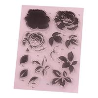 Hot Sell! Flower Clear Stamp DIY Silicone Seals Scrapbooking/Card Making/Photo Album Decoration Supplies 1 piece.