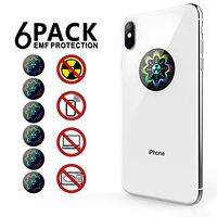 EMF Protection Anti Radiation Shield Sticker for Cell Phone/iPhone/WiFi/Laptop-All Devices, 99% EMR/EMF Protection|Negative Ion|Anti Radiation Shield|EMF Blocker Neutralizer -6 Pack Bundle Deal!