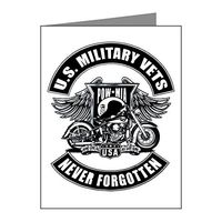 Note Card US Vets POWMIA Never Forgotten