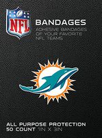 NFL Officially Licensed Bandages, 1"x3", 50/box (Miami Dolphins)