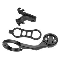 Dilwe Stem Extension Mount, Bike Computer Action Camera Extension Mount wirh Light Bracket(Black-for Garmin IGPS)