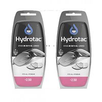 Hydrotac OPTX 20/20 Stick On Magnification Reusable Bifocal Lenses - +2.50 Diopter (Pack of 2)