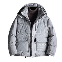 Alvinm Men's Jacket Winter Casual Camouflage Hooded Warm Cotton Thick Outwear