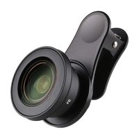 SIRUI Black 170° Fisheye Phone Lens with Multi-Purpose Clip, constructed with German Schott Glass and Aluminum Housing, for iPhone, Pixel, Samsung Galaxy and most other Camera Phones