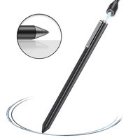 Stylus Pen for Touch Screens, Rotibox Rechargeable Fine Point Active Stylus Pen Smart Pencil Universal Digital Pen Compatible with iPad Samsung Galaxy Tab Cell Phones Tablets Laptops - Black