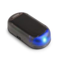 ANKI HappiGo Solar Power Dummy Car Alarm Blue LED Light Simulate Imitation Security System Warning Anti-Theft Flash Blinking Lamp