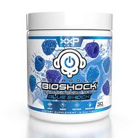 Dbl XP Labs Metabolic Bioshock - Blue Shock - Healthy Gaming Energy Drink Powder, No Sugar, 30 Servings