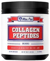 MissPep Collagen Peptides Protein Powder - for Anti- Aging, Hair, Skin, Nails, Bones & Joints -Hydrolyzed Type I&III, Unflavored, 16oz - Pasture Raised & Grass Fed, Non-GMO, Gluten Free