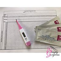 Digital Basal Ovulation Thermometer BBT Centigrade (Celsius) with Fertility Chart + 1 Pregnancy Test
