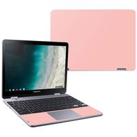 Mightyskins Skin Compatible with Samsung Chromebook Plus LTE (2018) - Solid Blush | Protective, Durable, and Unique Vinyl Decal Wrap Cover | Easy to Apply, Remove, and Change Styles | Made in The USA