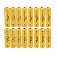 AA Rechargeable Batteries 1.2V NICD 1000mAh for Garden Landscaping Solar Lights(16-Pack)