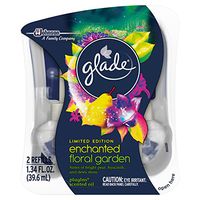 Glade Plugins Scented Oil Air Freshener 2 Piece Refill, Enchanted Floral Garden, 1.34 Fluid Ounce
