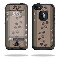 MightySkins Skin Compatible with Lifeproof iPhone 5s case - Paw Prints | Protective, Durable, and Unique Vinyl Decal wrap Cover | Easy to Apply, Remove, and Change Styles | Made in The USA