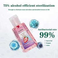 YTGOOD Hand Soap 60ml Hand Sanitizer Anti-Bacteria Anti-Virus Moisturizing Travel Portable Instant Strawberry Fen-Flavor Cleansing Hand Sanitizer