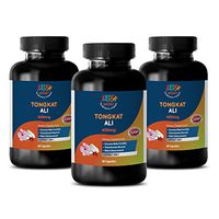 Natural Male Enchantment Pills Increase Size and Length - TONGKAT ALI Extract (400Mg) - Eurycoma longifolia - 3 Bottles 180 Capsules