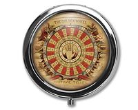 Vintage Fortune Teller Pill Box Case Pillbox Holder Trinket Stash Box Arsenic Vintage Style Medicine Vitamin Pill Organizer Case