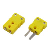 PZRT 1 Set K Type Thermocouple Plug Adapter RTD Circuits Mini Male/Female Wire Connector